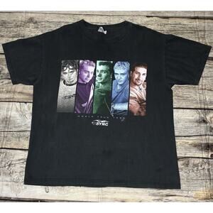 Vintage 1999 NSYNC World Tour T Shirt Stedman Hanes Mens Size Large